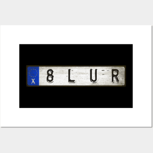 Blur Car license plates Posters and Art